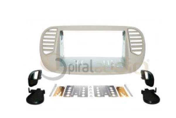  KT-FI001WP-FV / FIAT 500 (2012-2015) with fixed vents Double Din Dash Kit